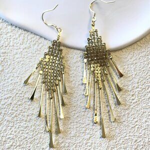 Women's Peacock Earrings Gold
